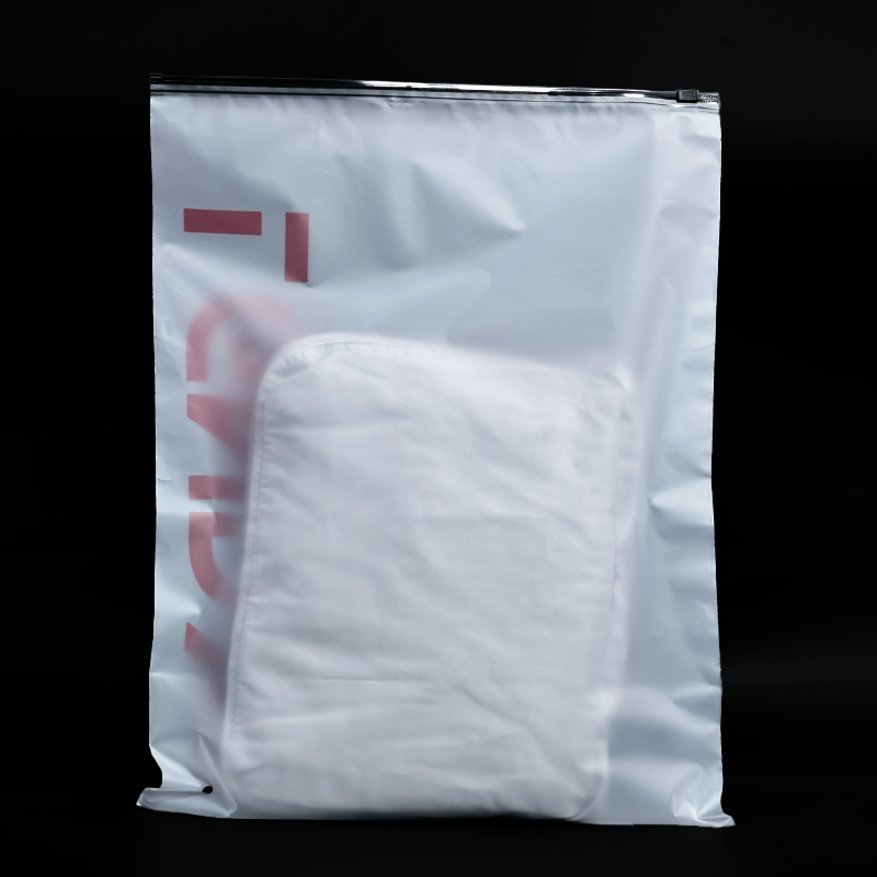 White transparent PE zipper bag