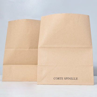 Flat Kraft Paper Food Packaging Bag