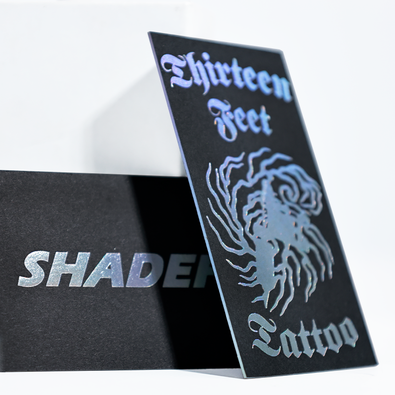 Black card pattern, edge hot laser process 11.21