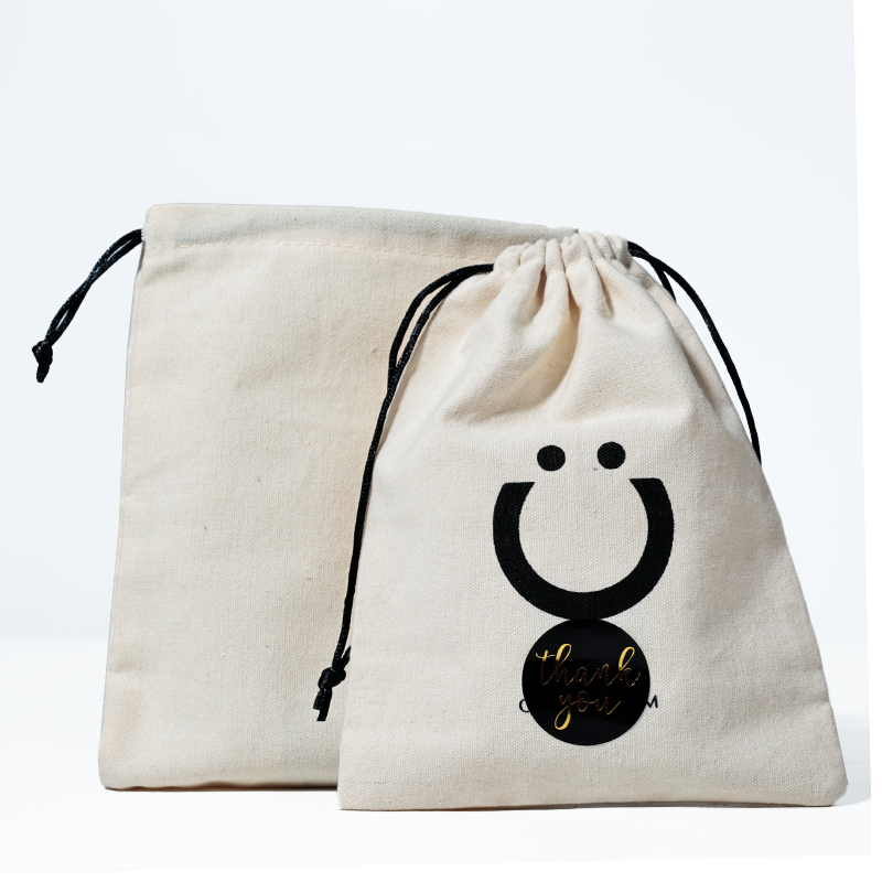 Off-white cotton drawstring bag 3.14