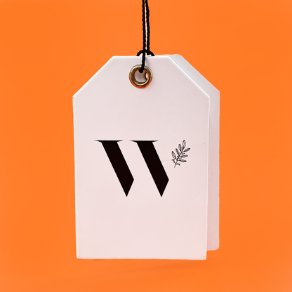 White special-shaped tag 2.29