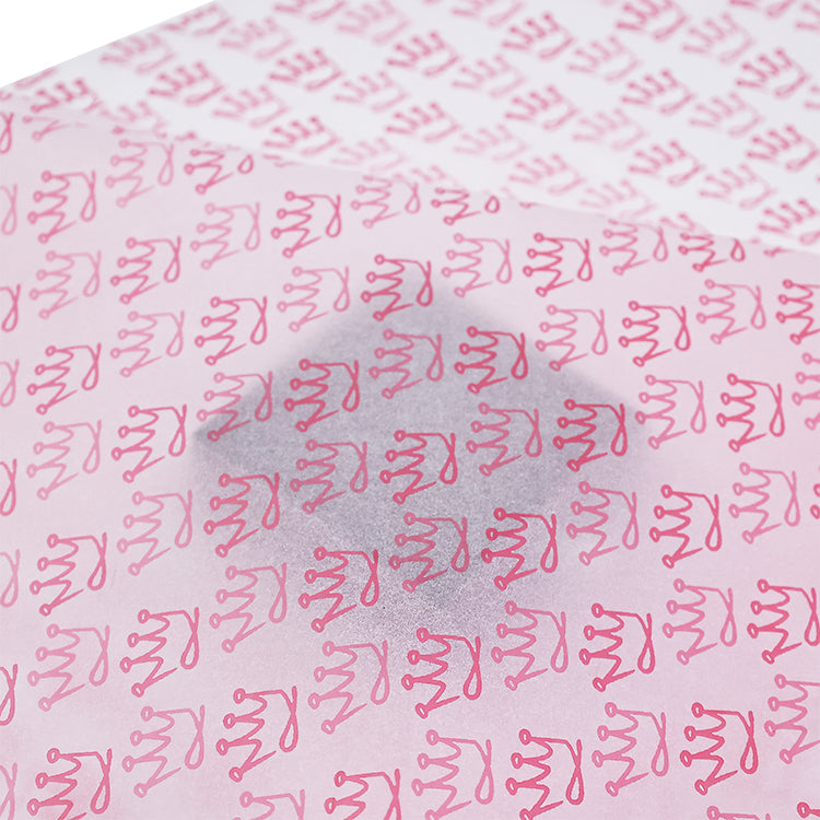 White wrapping paper pattern pink print