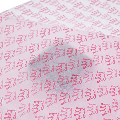 White wrapping paper pattern pink print