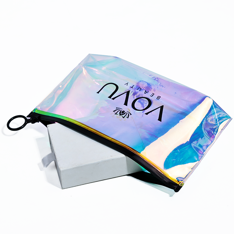 PVC long bottom zipper bag