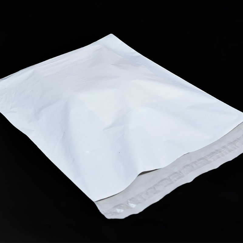 White PE self-adhesive courier bag 12.4