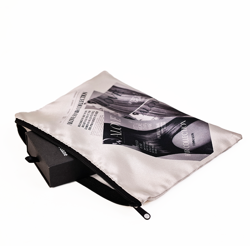 All over printed silk zipper bag 7.18