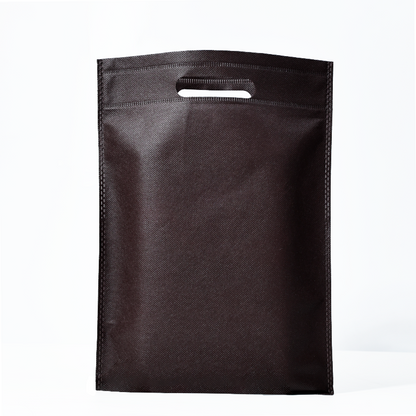 Brown non-woven flat tote bag 3.25