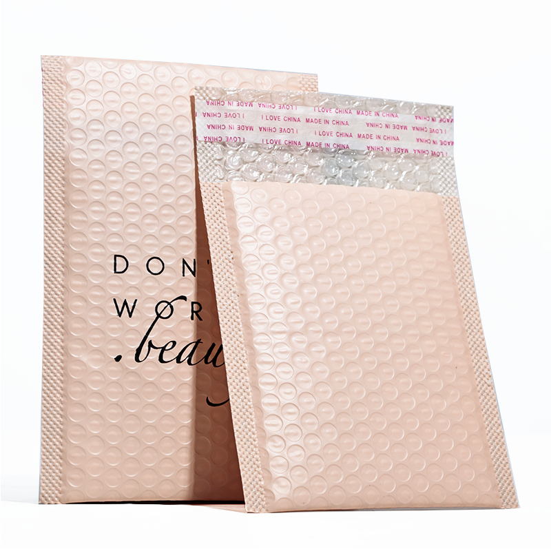 Pink co-extrusion film express bubble bag 1.13