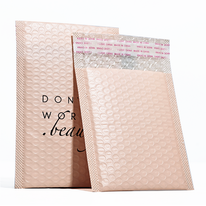 Pink co-extrusion film express bubble bag 1.13