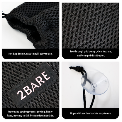 Mesh drawstring pocket 1.25