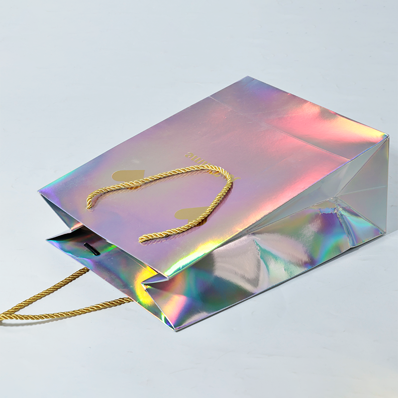 Full-page laser and hot stamping printing paper bag