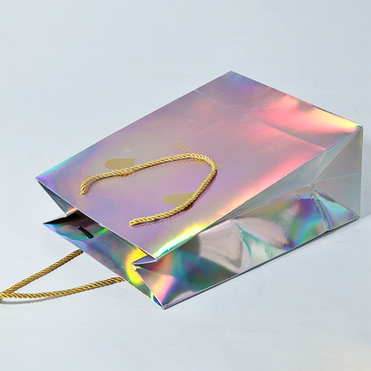 Full-page laser and hot stamping printing paper bag