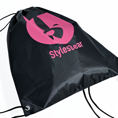 Black polyester backpack bag 1.3