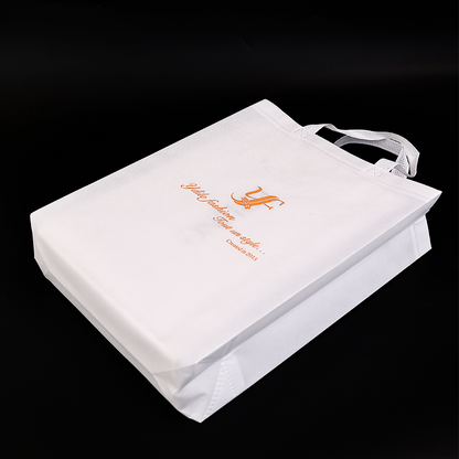 White long non-woven tote bag 4.30