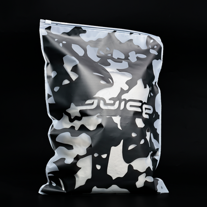 All-over print frosted zipper bag