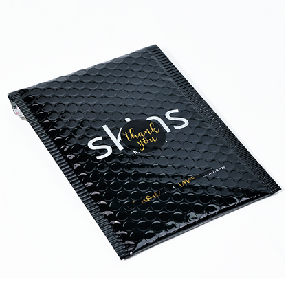 Black glossy film bubble bag 3.19