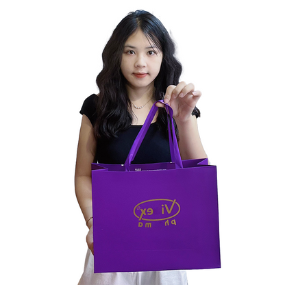 Vibex purple hot stamping paper bag