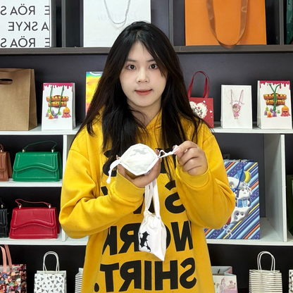 White small drawstring bag 3.11