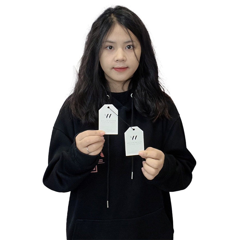 White special-shaped tag 2.29
