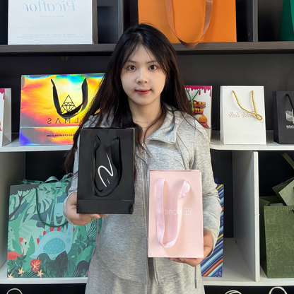 Multicolor full-page bright film small size paper bag