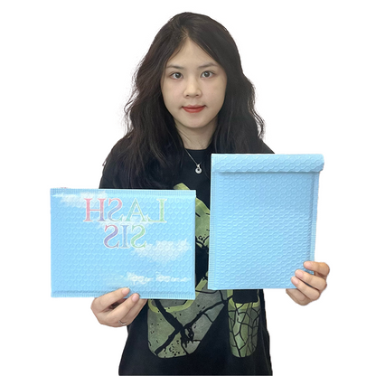 Blue co-extrusion film express bubble bag 4.30
