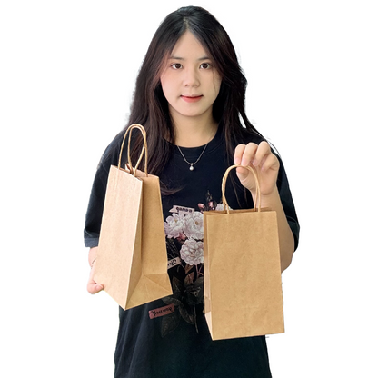 Small size kraft paper handbag
