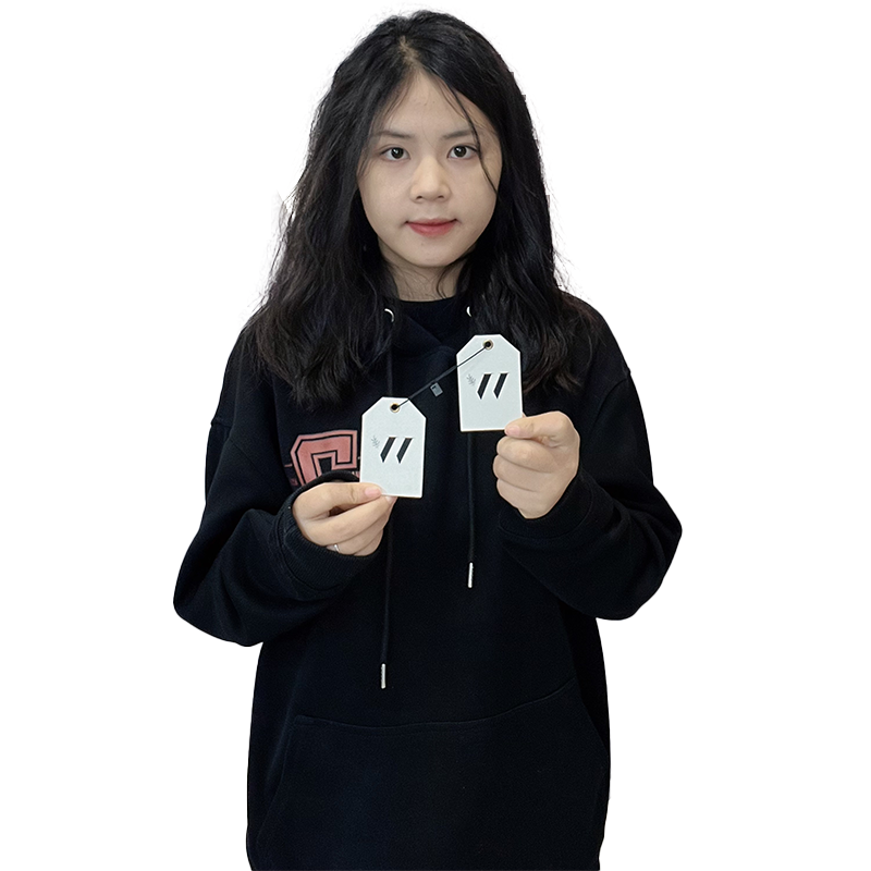 White special-shaped tag 2.29
