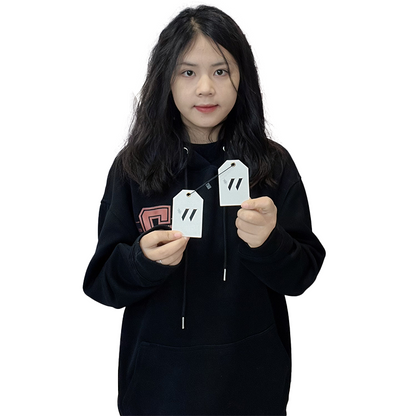 White special-shaped tag 2.29
