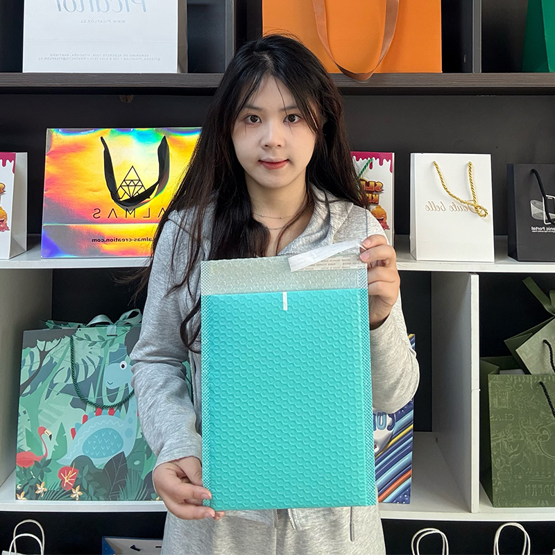 Green co-extrusion film express bubble bag 4.10